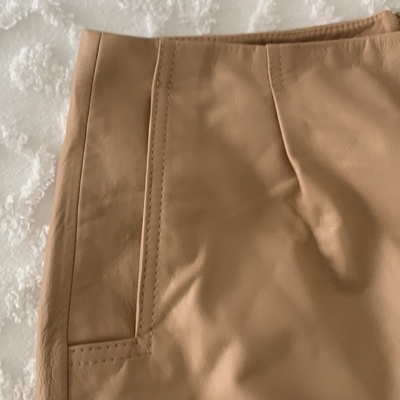 French Connection Blush Leather Skirt - Picture 10 of 10